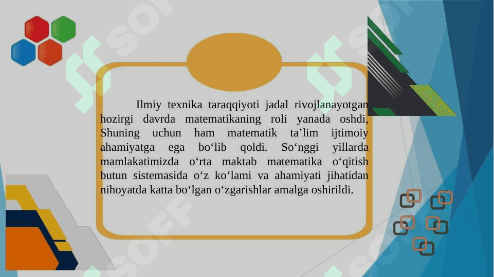 BOSHLANGʻICH SINFLARDA MATEMATIKA  OʻQITISH METODIKASI FAN SIFATIDA 3