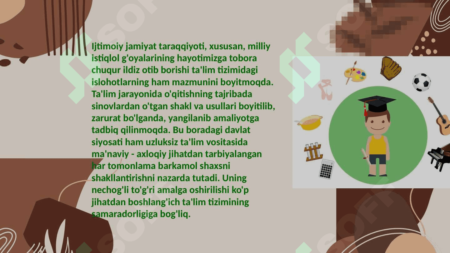 BOSHLANGʻICH SINFLARDA SINFDAN TASHQARI ISHLARNI TASHKIL ETISH 2