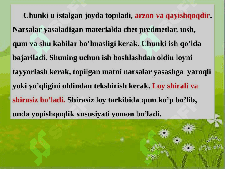 Plastilindan amaliy darslarni tashkil etish metodikasi.  Gazlamadan amaliy darslarni tashkil etish metodikasi 5