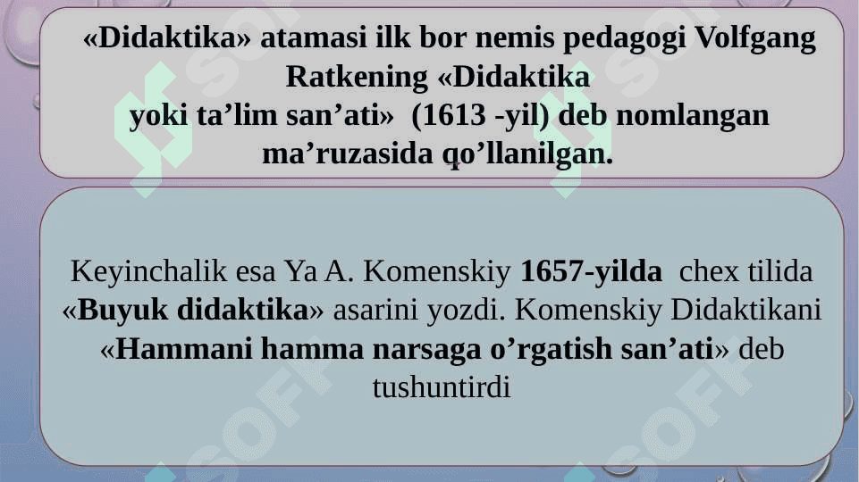 Ta’lim nazariyasi.Ta’limni tashkil etish shakllari va turlari 6
