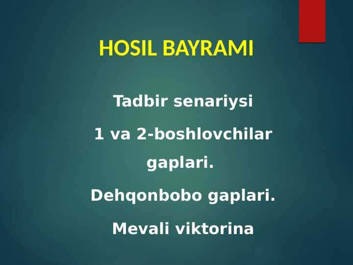 HOSIL BAYRAMI 1