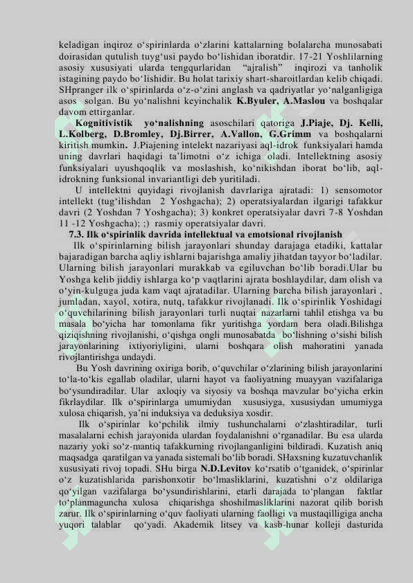 ILK O‘SPIRINLIK DAVRIDA PSIXIK RIVOJLANISH XUSUSIYATLARI 8