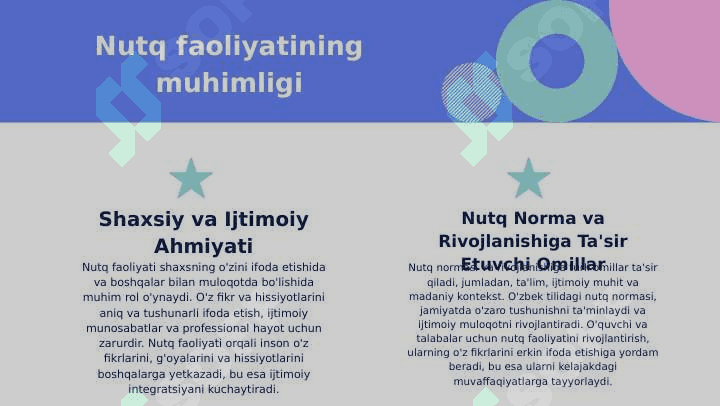 Maktabgacha va maktab yoshidagi bolalarning Nutq faoliyatining norma va patalogiyasi 4