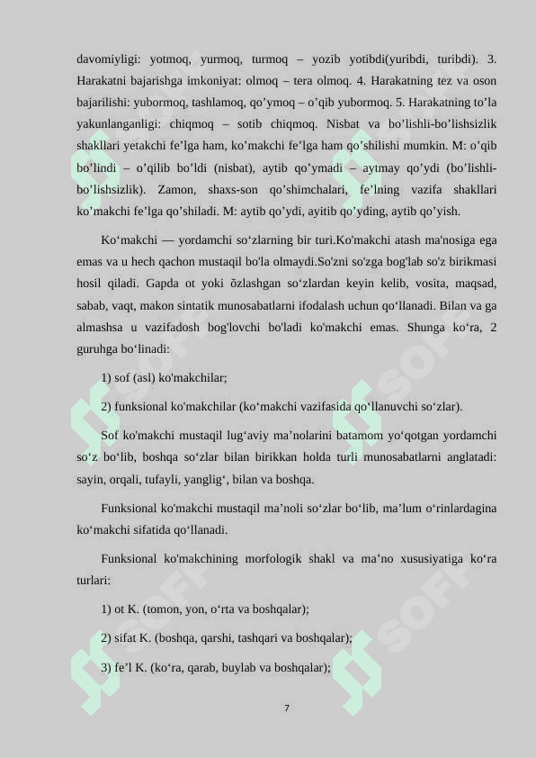 OʻZBEK TILIDA KOʻMAKCHI FEʼLLAR 7