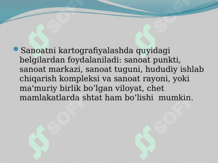 SANOAT XARITALARINI LOYXALSH VA TUZISH 6