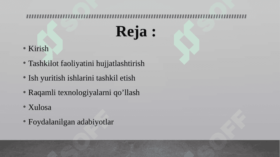 Tashkilot muassasa korxonalarda ish yuritishda raqamli xujjatlarni shakillantirish 2