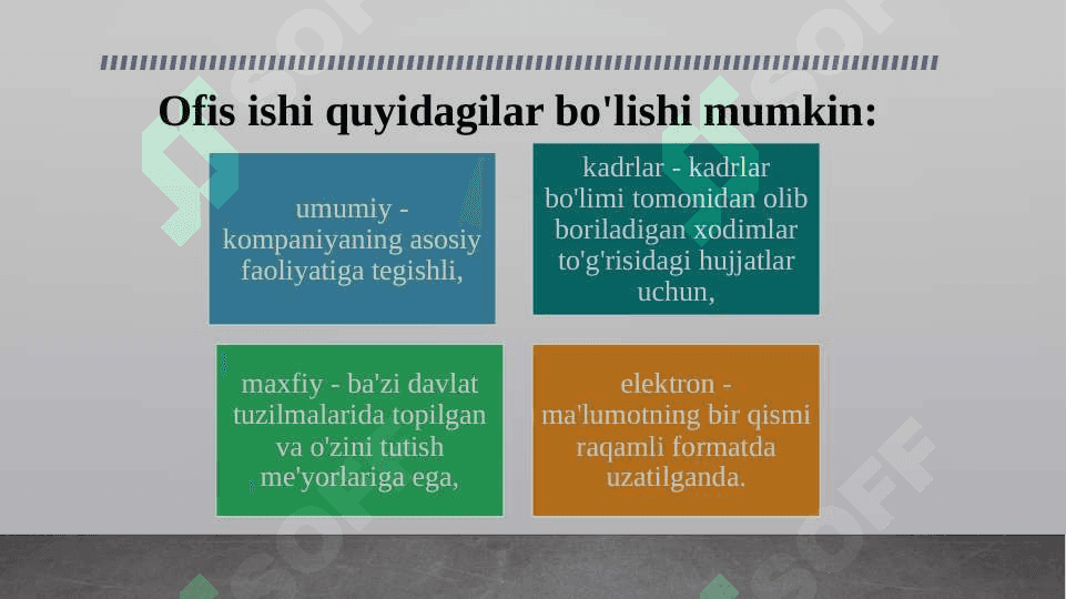 Tashkilot muassasa korxonalarda ish yuritishda raqamli xujjatlarni shakillantirish 7