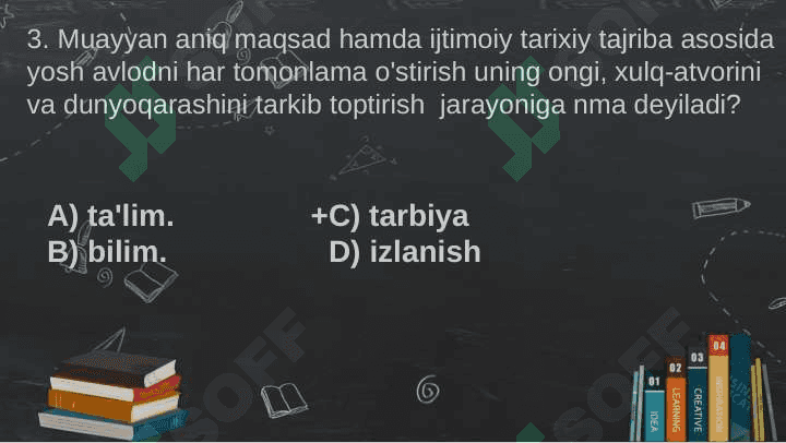 Markaziy Osiyoda ilk ta'lim tarbiya. 4