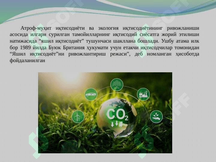 Yashil iqtisodiyot kursining predmeti va metodlari pptx 6