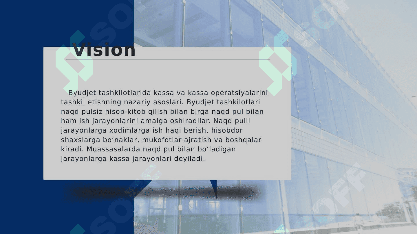 Byudjet Tashkilotlarida kassa ishini tashkil etish tartibi. 4