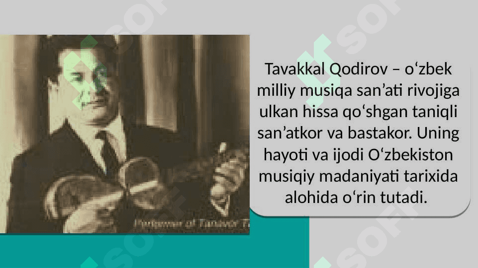 Tavakkal Qodirov 2