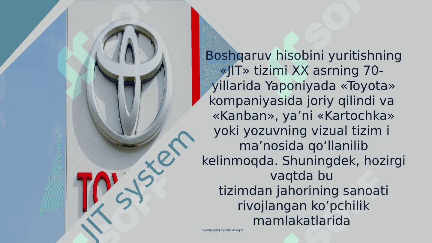 JIT tizimi 3