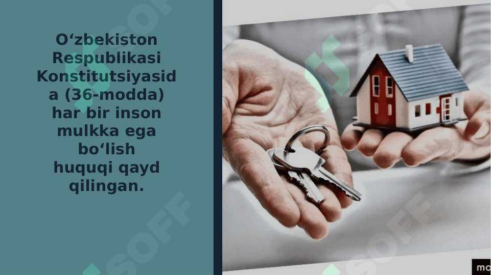 Mulk huquqi va boshqa ashyoviy huquqlar 3