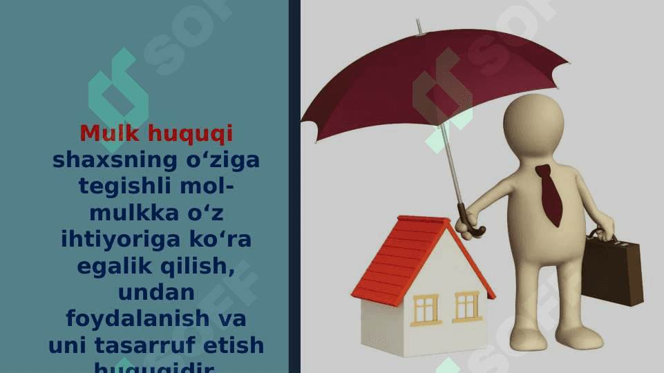 Mulk huquqi va boshqa ashyoviy huquqlar 4