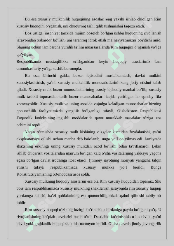 SUD TIZIMI VA DA’VOLAR  XAQIDA TA’LIMOT   rim xuquqi 2