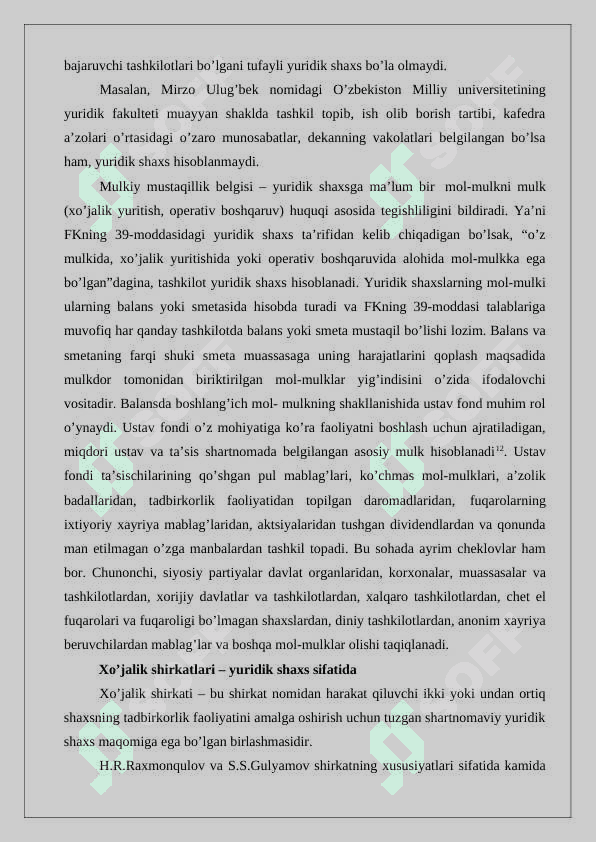 TO'LIQ SHIRKAT YURIDIK SHAXS SIFATIDA 5