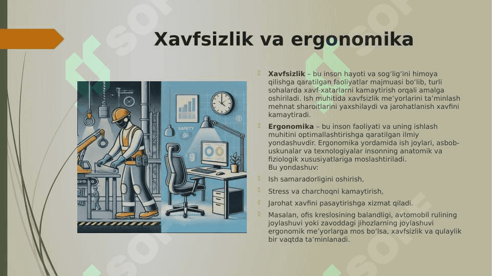 Odam anatomiyasining (antropometrik parametrlarining) xavfsizlikni ta’min lashdagi ahamiyati 4