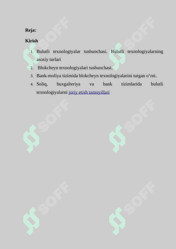 Bulutli va blokchayn texnologiyalari 2