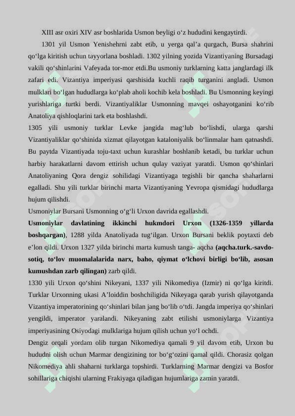 XI-XV asrlarda Turkiya haqida ma’lumotnoma 2