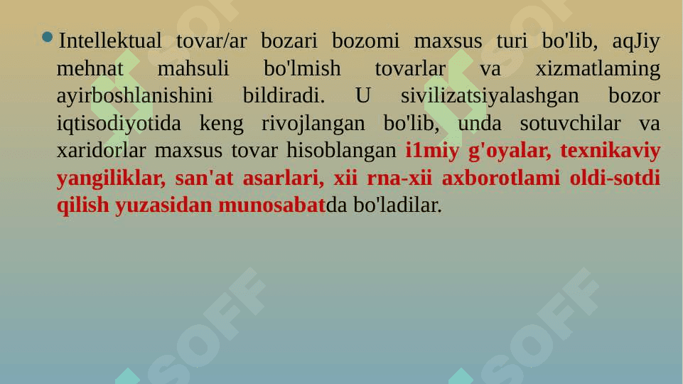 Moliyaviy bozorlar 7