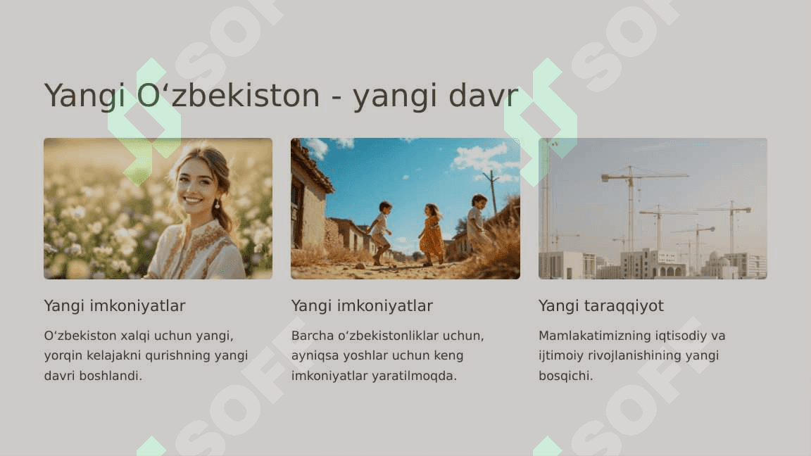 O'zbekistonda ijtimoiy sohada amalga oshirilayotgan o'zgarishlar mazmun va mohiyati 2 3