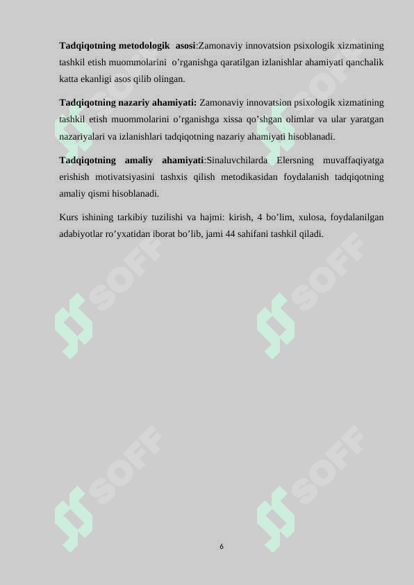 Zamonaviy innovatsion psixologik xizmatining tashkil etish muommolari 6