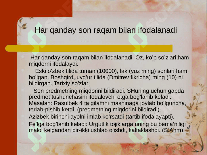 Son so’z turkumi 3