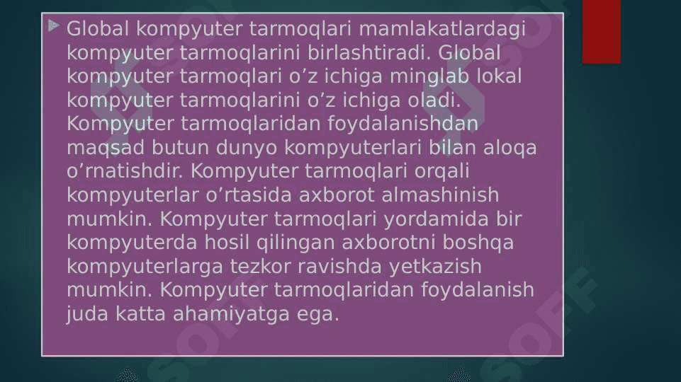 Tarmoq texnologiyalari 3