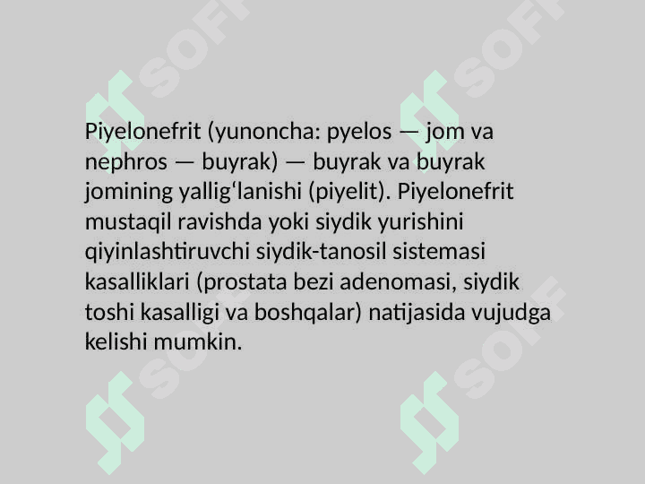 Homiladorlik 
davrida pielonefrit 2
