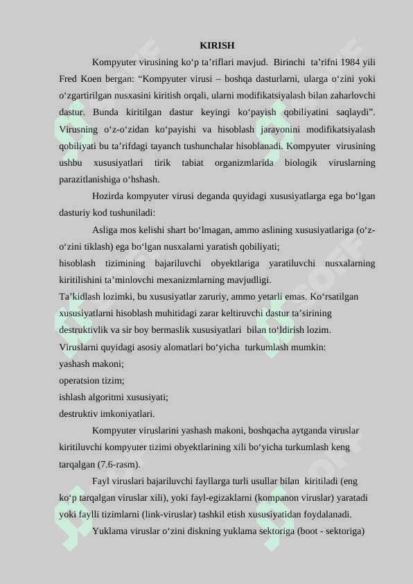 Kompyuter viruslari va virusdan himoyalanish muammolari. 3