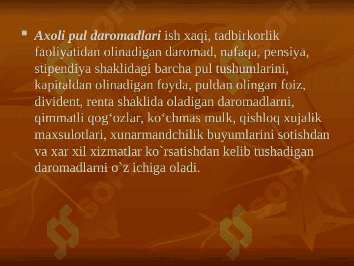 Aholi daromadlari 5