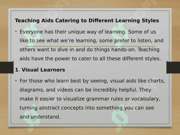 Creating teaching aids for teaching English 5