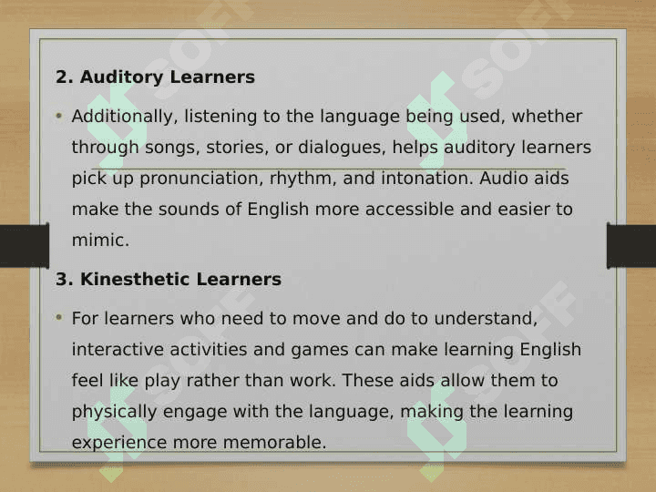 Creating teaching aids for teaching English 6