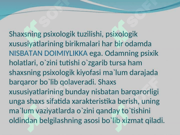 Shaxs va uning mohiyati, shaxs haqida tushuncha, shaxsni oʻrganishda turlicha yondashuvlar 6