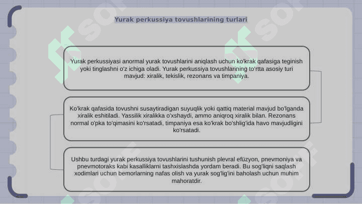 Yurak perkussiyasi 7