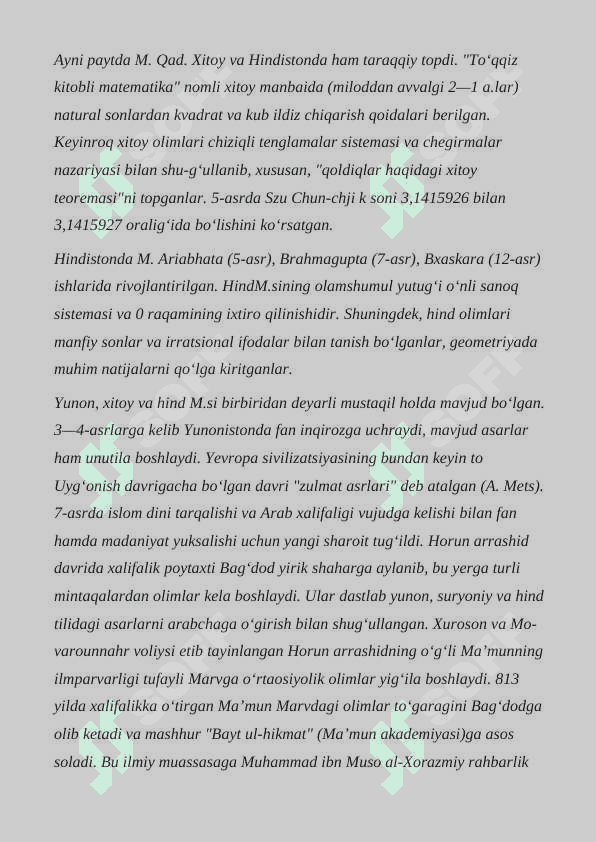 MATEMATIKANING STATISTIK ELEMENTLARI 1