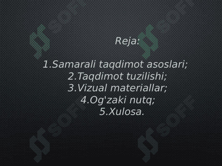 Omma oldida nutq
so'zlashda taqdimotning o'rni 2
