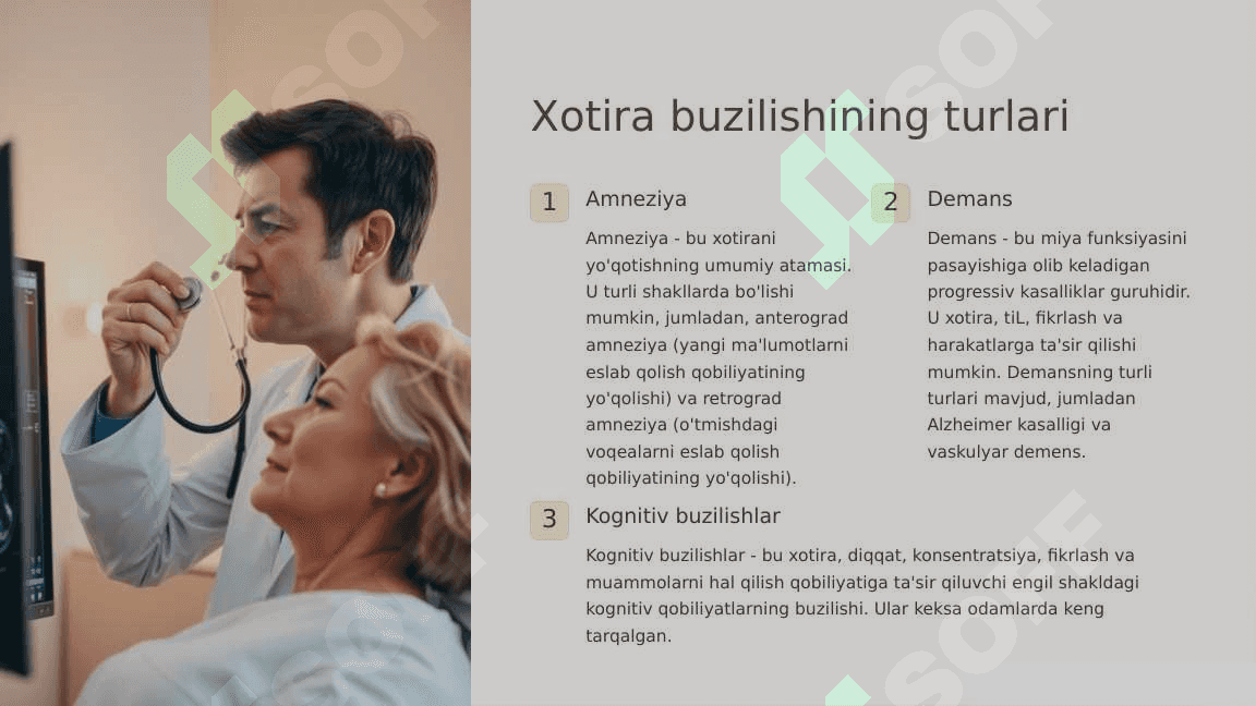 Xotirani diagnostika qilish metodlari 2