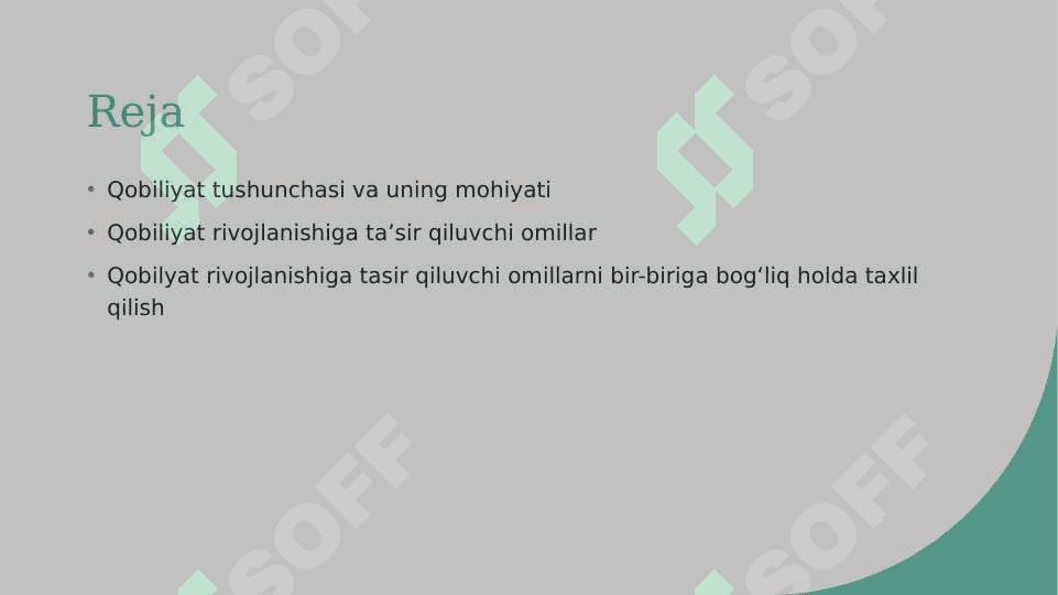 Qobiliyat rivojlanishiga tasir qiluvchi omillar 2