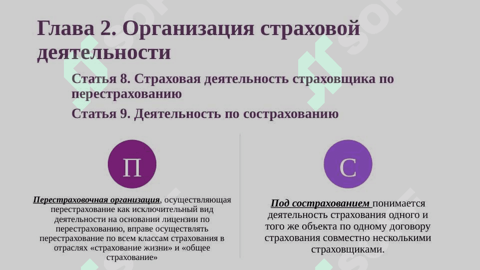 Закон о страховой деятельность. Sug'urta faoliyati tog'risidagi qonun. PPTX 7