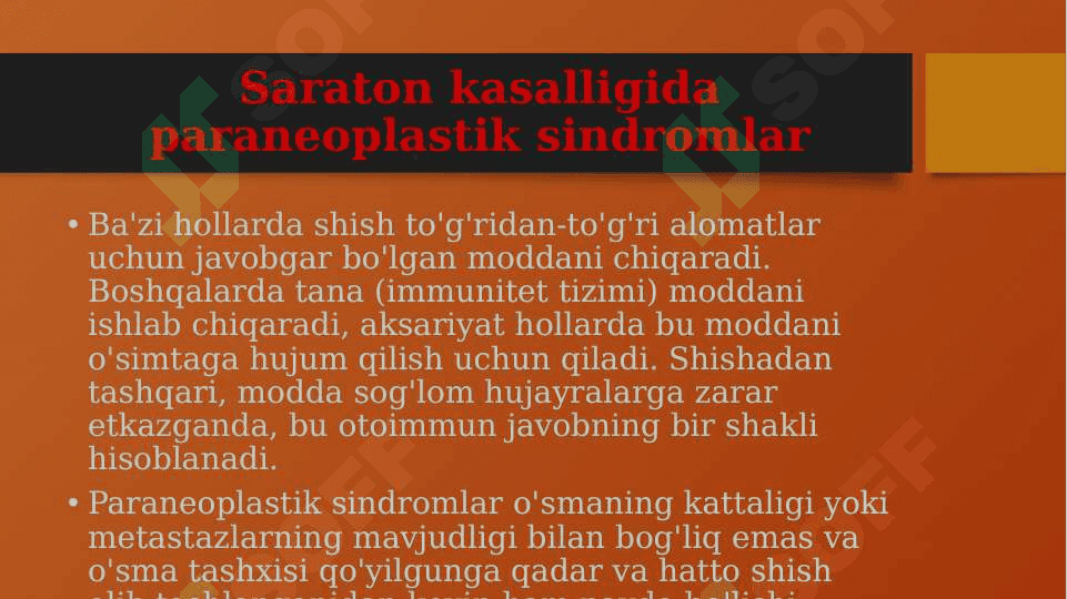 Paraneoplastik sindrim 5