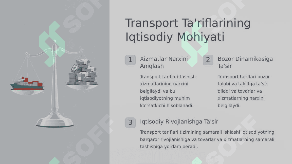 Transport tariflarini shakllantirish 3