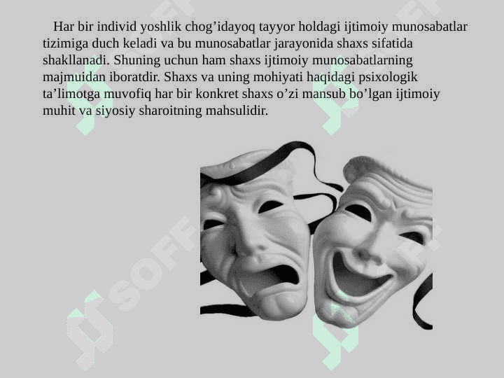 Individ, individuallik tushunchasi, shaxs 3