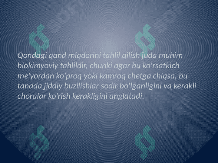 Qonda va siydikda
qand miqdorini aniqlash 3