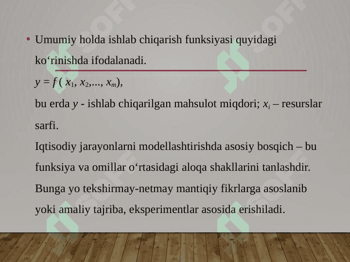 iqtisodiy o'sish jarayonini ishlab chiqarish funksiyalari yordamida tadqiq etish 4