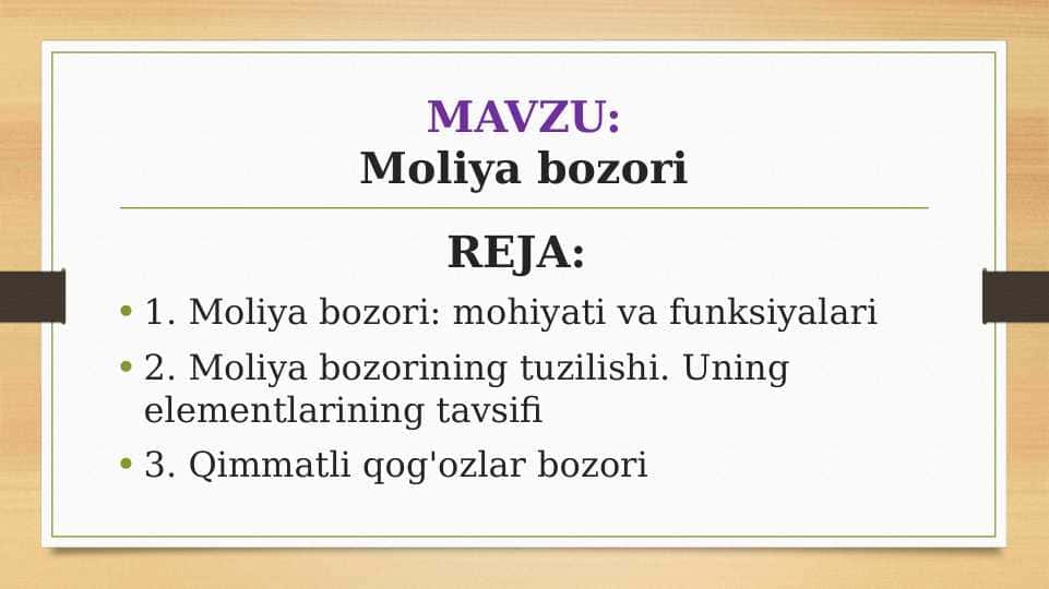 Moliya bozori