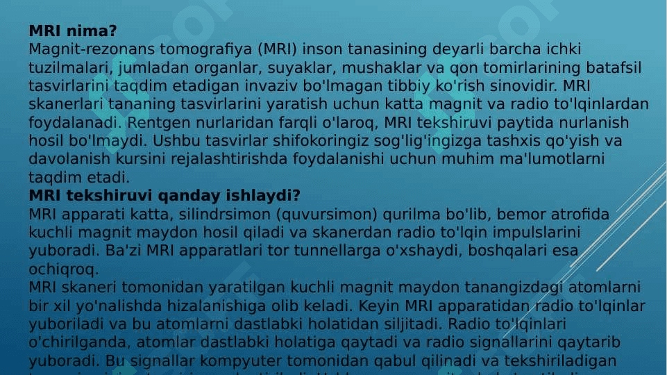 Magnit-rezonans tomografiyaning fizik asoslari 3