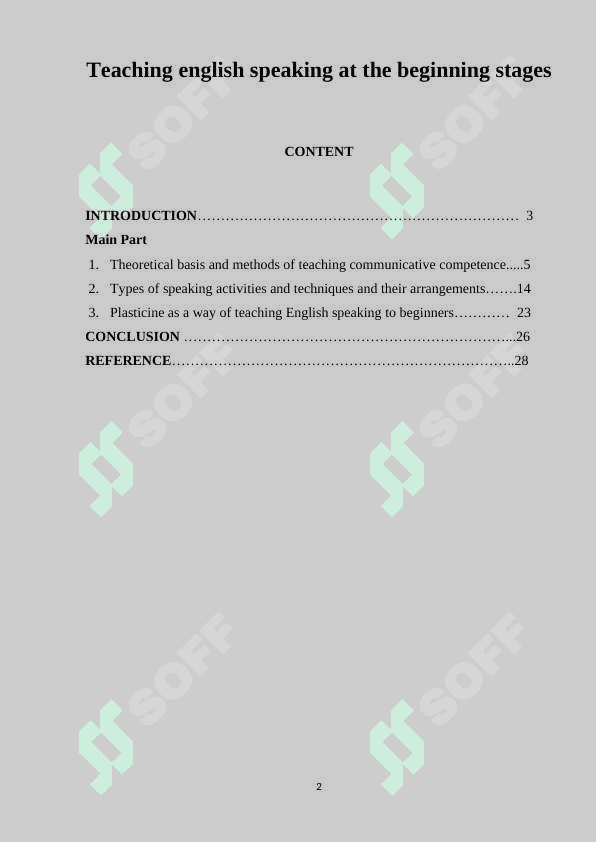 Teaching english speaking at the beginning stages 2