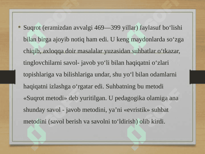Insoniyat tarixida tarbiya va ta’limning rivojlanish bosqichlari 4