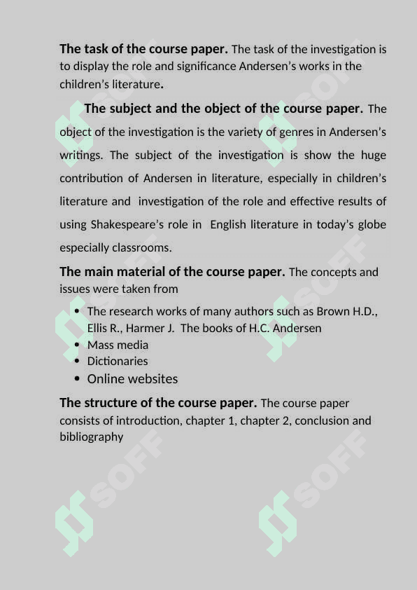 General information about hans christian andersen’s  life and works  special features of andersen’s writings 4